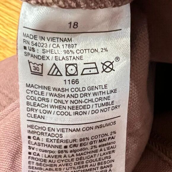 Old Navy High-Rise Canvas Barrel Ankle Pants Sz. 18 Warm Taupe Plus Relaxed Fit - Picture 7 of 11